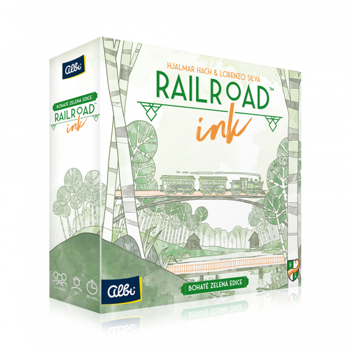 Albi hra Railroad Ink - Zelená edícia