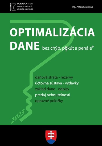 Kniha Optimalizácia dane, bez chýb, pokút a penále