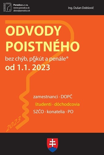 Odvody poistného od  1. 1. 2023