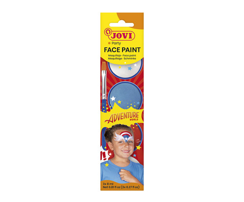 JOVI farby na tvár Adventure sada s príslušenstvom 3x8 ml