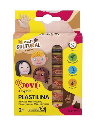 JOVI plastelína multikultúra 6x15 g