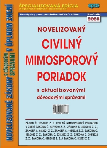 Novelizovaný civilný mimosporový poriadok 2/2023 - Kolektív autorov