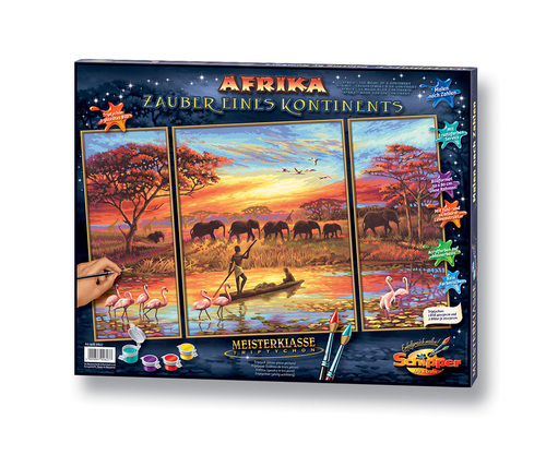 Maľovanie podľa čísel Afrika - čarovný kontinent (50x80 cm) Schipper