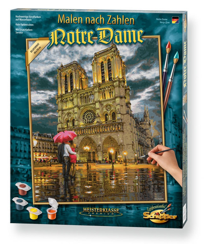 Maľovanie podľa čísel Katedrála Notre-Dame v Paríži (40x50 cm) Schipper