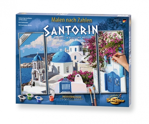 Maľovanie podľa čísel Santorini- (50x80 cm) Schipper
