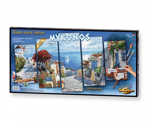 Maľovanie podľa čísel Mykonos (72x132 cm) Schipper