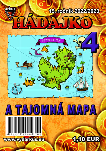 Kniha Hádajko 4 2023 a tajomná mapa - Jela Mlčochová