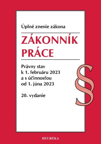 Zákonník práce. Úzz, 20. vydanie 2/2023