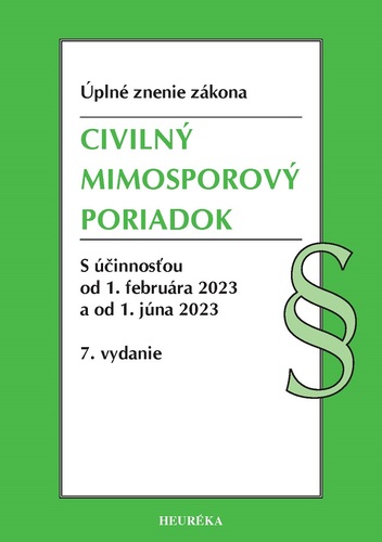 Civilný mimosporový poriadok. Úzz, 7. vydanie 2023