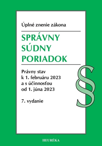 Správny súdny poriadok. Úzz, 7. vydanie 2023