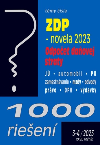 Kniha 1000 riešení 3-4/2023 – Zákon o dani z príjmov