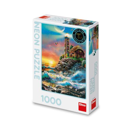Kniha Puzzle 1000 Maják neon