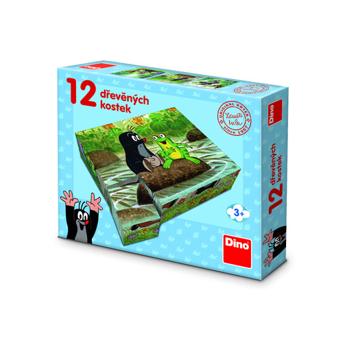 Kniha Dřevěné kostky Krtek a zvířátka