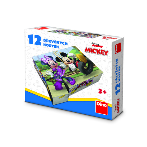 Kniha Dřevěné kostky Mickey a Minnie