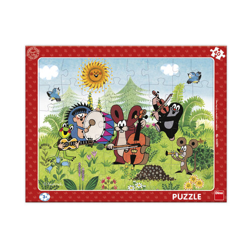 Kniha Puzzle 40 Krtek a kapela deskové