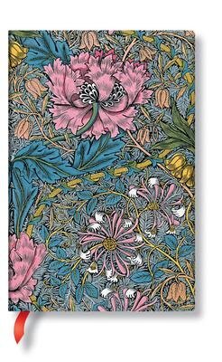 Zápisník Paperblanks Morris Pink Honeysuckle Midi Lined