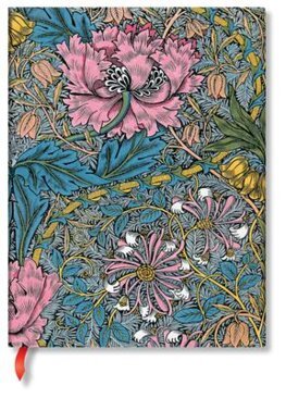 Zápisník Paperblanks Morris Pink Honeysuckle Ultra Unlined