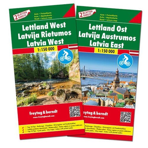 Lotyšsko 1:150 000 Set 2 mapy