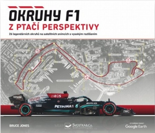 Kniha Okruhy F1 z ptačí perspektivy