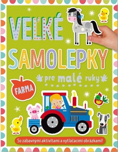 Kniha Farma - veľké samolepky pre malé ruky
