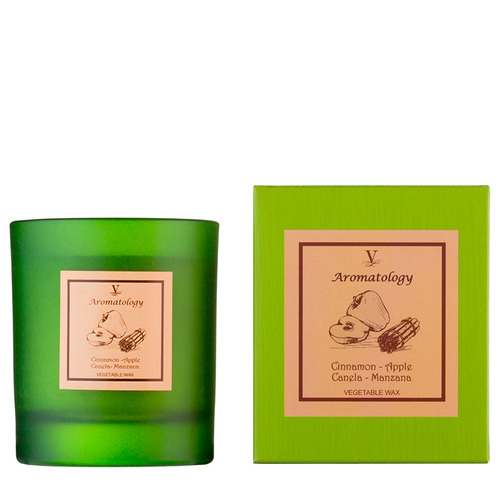 Vila Hermanos Aromathologie CANELA-MANZANA vonná sviečka 190g