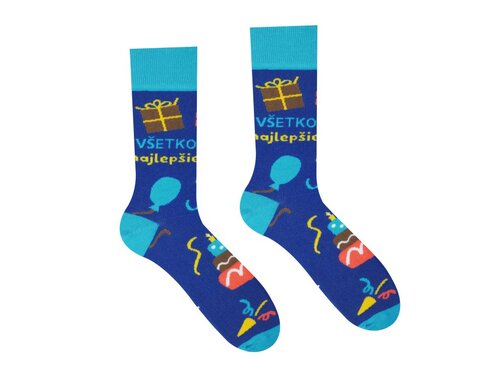Unisex ponožky Všetko najlepšie Paradoo (veľkosť: 41-46)