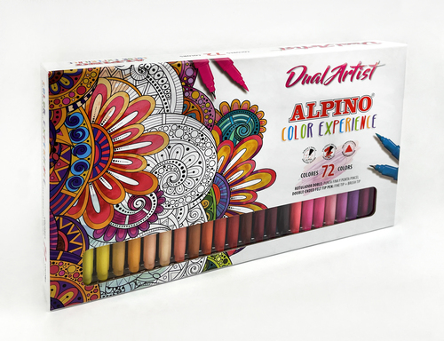 Alpino Alpino darčekové balenie 72 ks fixiek Color Experience s dvojitým hrotom