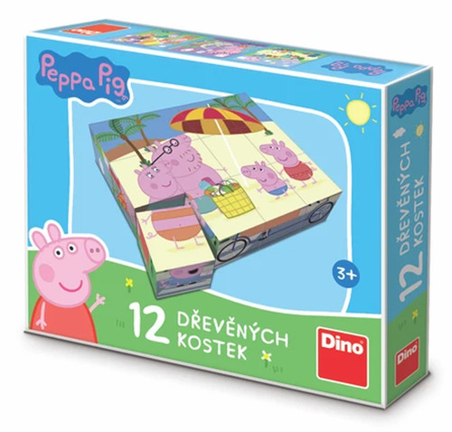 Kniha Dřevěné kostky Peppa Pig
