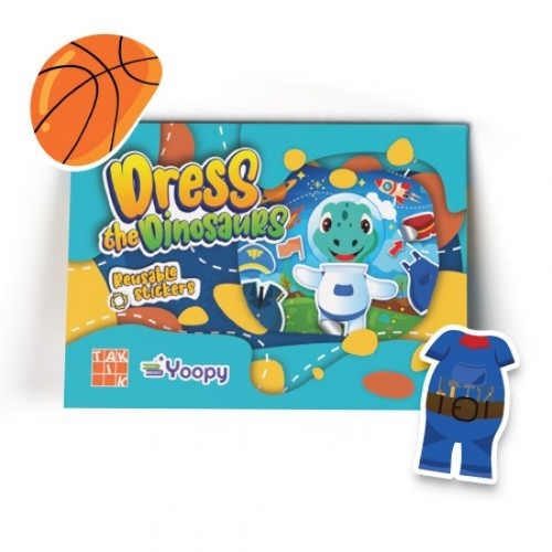 Kniha Obleč si dinosaurov! - sada s nálepkami