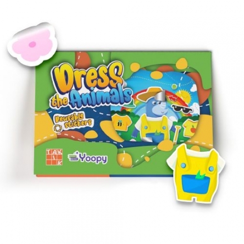 Kniha Obleč si zvieratká! - sada s nálepkami