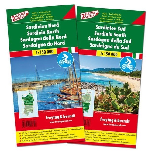 Sardínia 1:150 000 - set 2 mapy