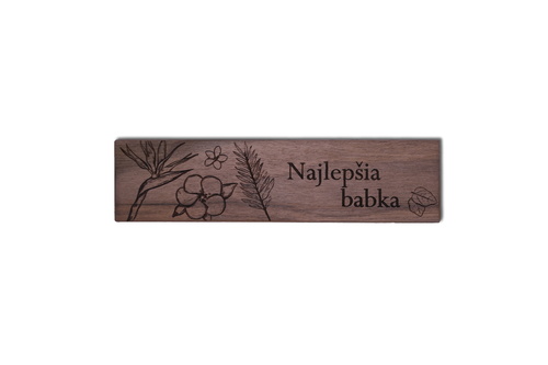 Drevená záložka Naj Babka
