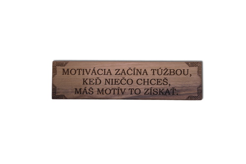 Drevená záložka Motivačná 2