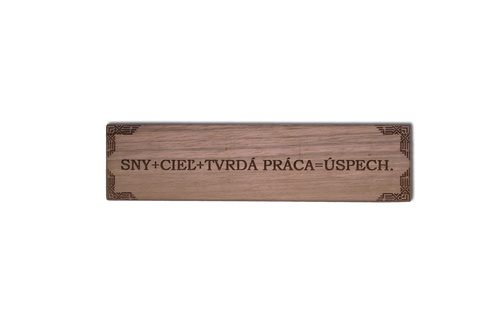 Drevená záložka Motivačná 3
