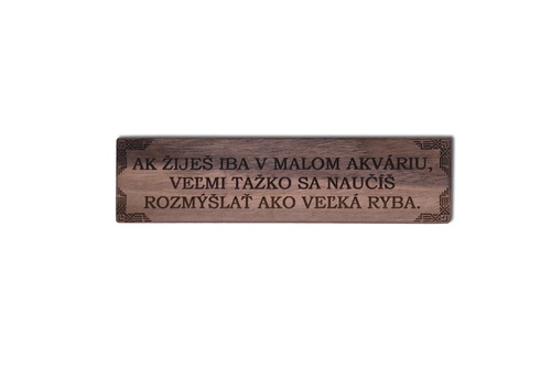 Drevená záložka Motivačná 4
