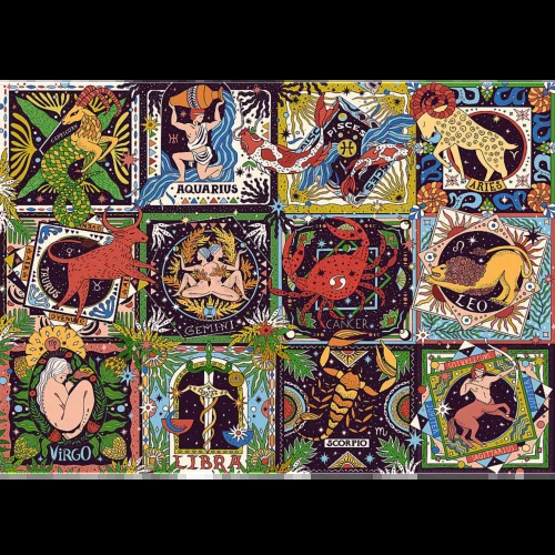 Puzzle Kozmická alchýmia: Znamenia zverokruhu 1000 Trefl Prime