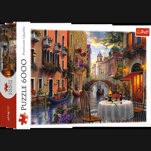 Puzzle Romantická večera 6000 Trefl