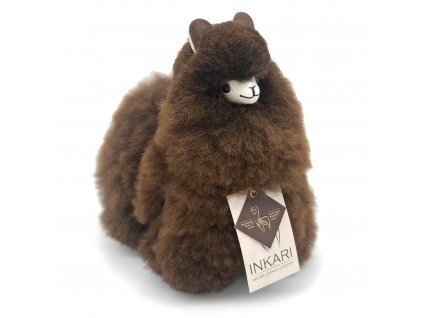 Plyšová hračka Alpaca SMALL - CHOCOLATE
