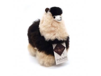 Kniha INKARI Alpaky Plyšová hračka Alpaca SMALL – ESPRESSO