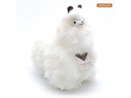 Plyšová hračka Alpaca MEDIUM - IVORY WHITE