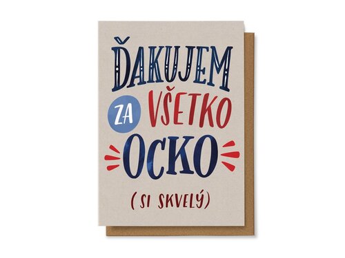 Ďakujem za všetko ocko (si skvelý)