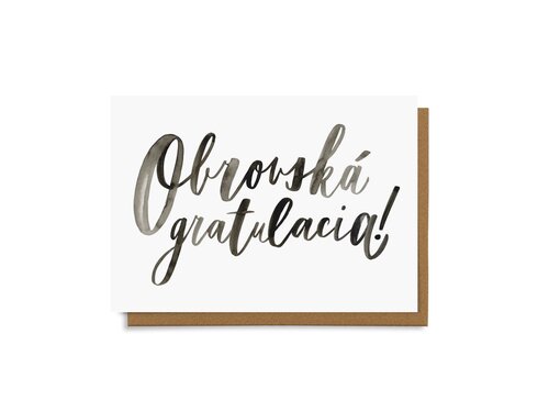 Obrovská gratulacia!