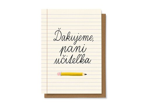 Ďakujeme, pani učiteľka.