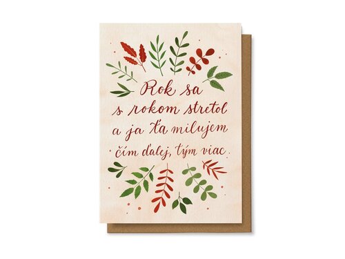 Rok sa s rokom stretol a ja ťa milujem čím ďalej, tým viac