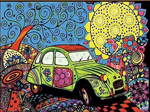 Colorvelvet zamatový obrázok Auto veľký