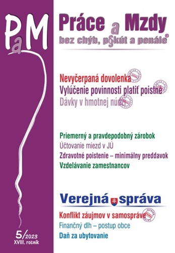 Kniha Práce a Mzdy, bez chýb, pokút a penále 5/2023