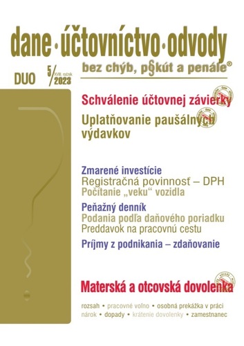 Kniha DUO 5/2023 – Účtovná závierka a vysporiadanie výsledku hospodárenia
