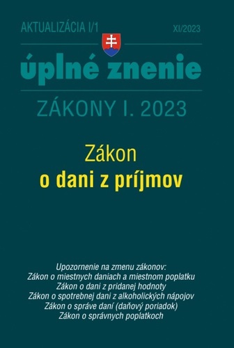 Kniha Aktualizácia I/1 2023 – daňové a účtovné zákony
