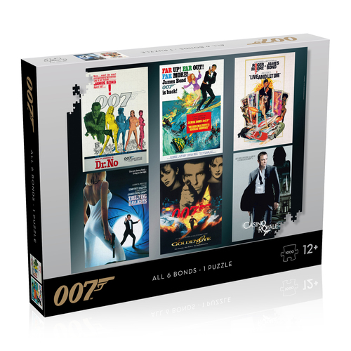 Puzzle James Bond: Herecké debuty 1000 Winning Moves