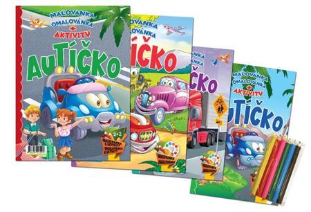 Kniha Autíčko - Maľovanka+aktivity (2.vydanie) - komplet